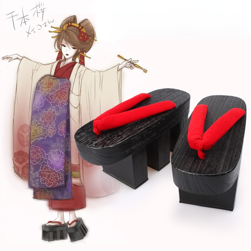 Geta Wooden Sandal - Tongs Japonaises GETA Everg en Bois