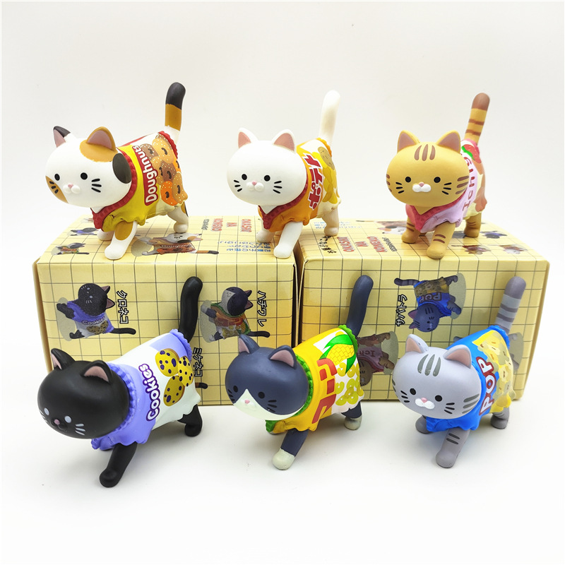 Japanese Snacks - Boîte surprise chat mignon, figurines de