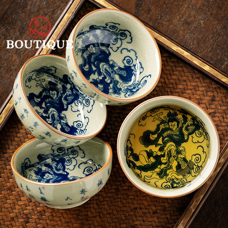 Japanese Pottery - Tasse à thé ancienne en argile