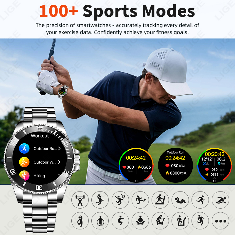Montre connectée LIGE, nouveau - Japanese Luxury Lifestyle avis et prix