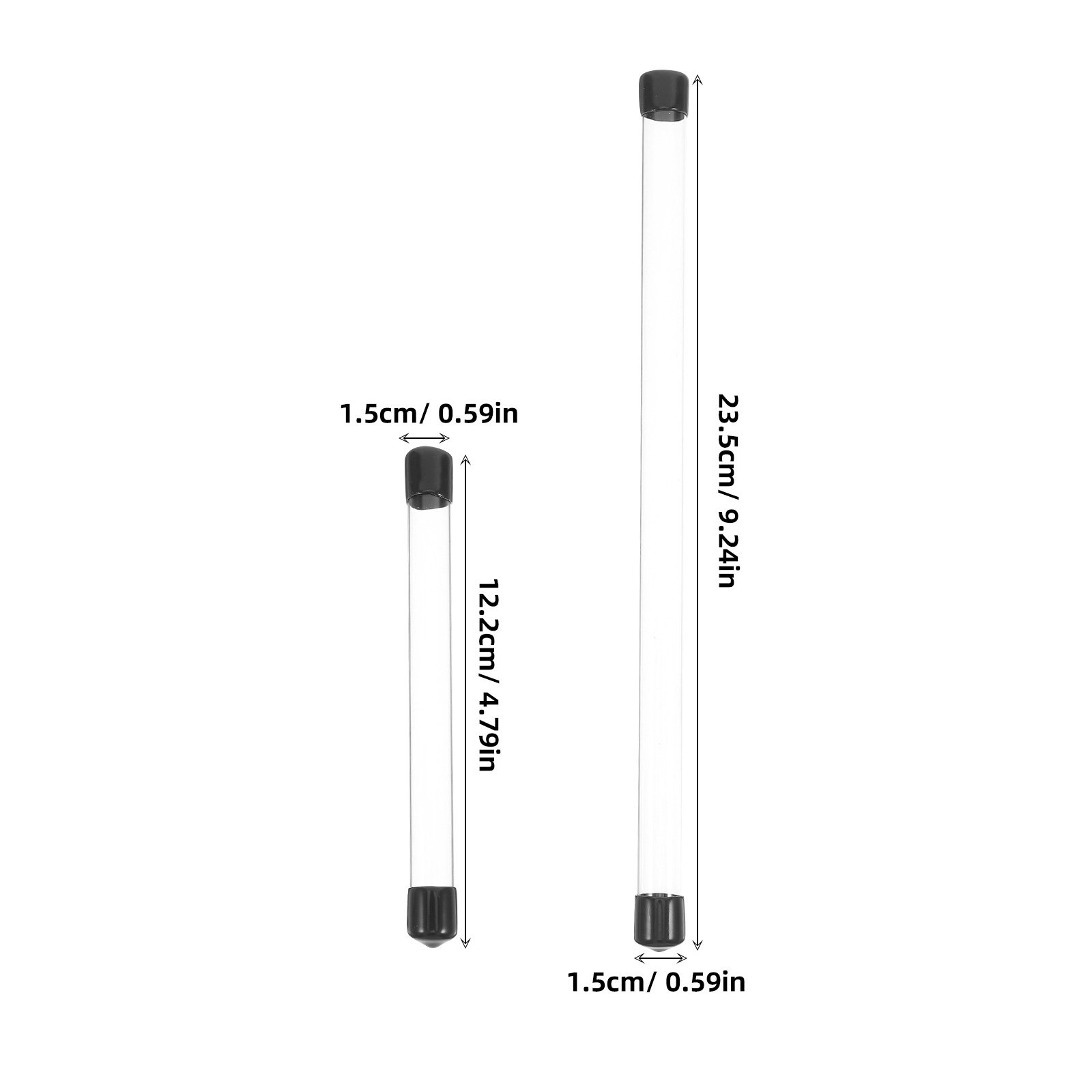 4 tubes transparents en plasti - Incense Holder avis et prix