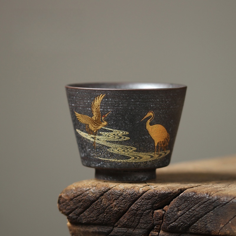 Tasse à thé grue japonaise de  - Japanese Pottery avis et prix