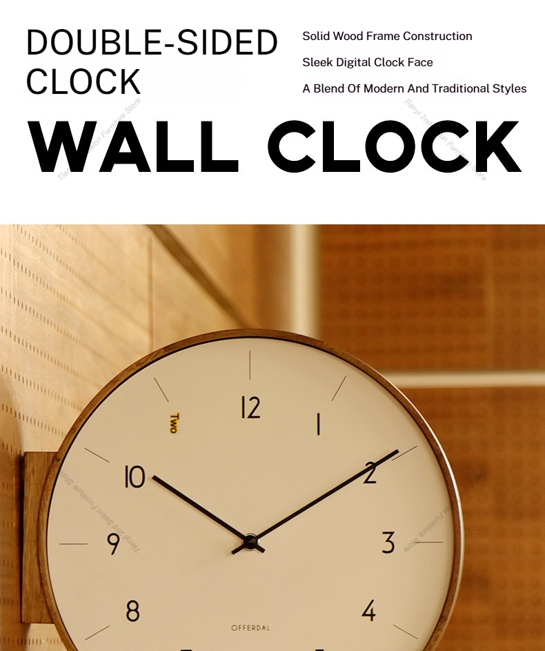 Horloge murale double face en  - Japanese Luxury Lifestyle avis et prix