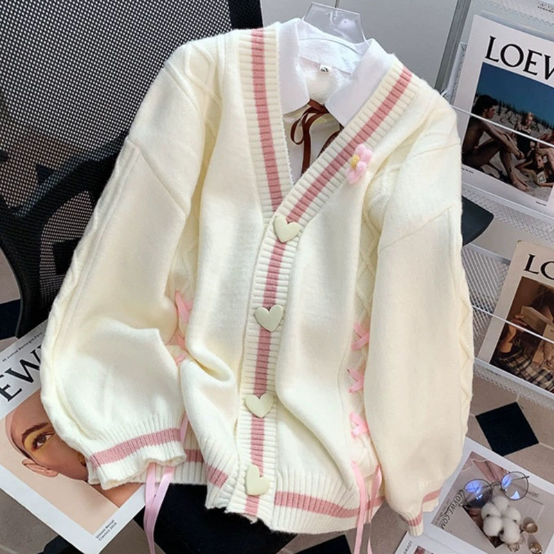Cardigan tricoté à fleurs de S - Japanese Snacks avis et prix