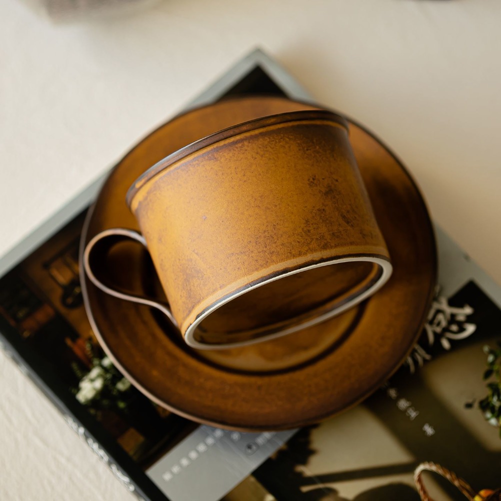 Ensemble tasse et assiette rét - Japanese Pottery avis et prix